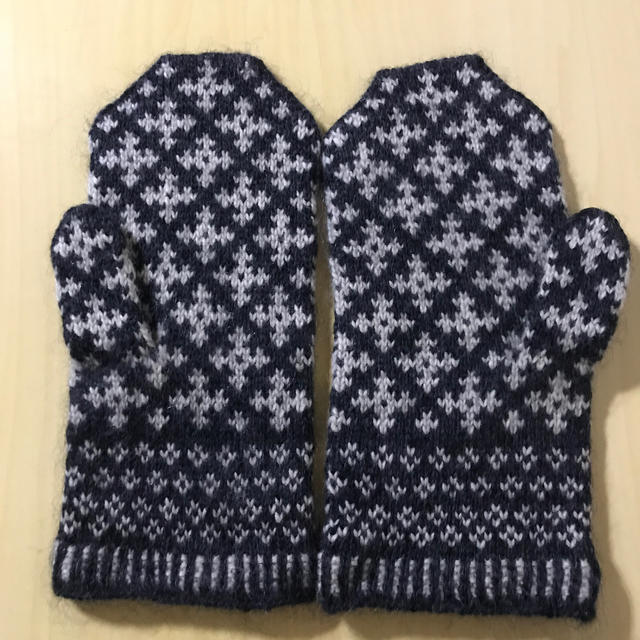 ハンドメイド 北欧風ミトン手袋 メンズのファッション小物(手袋)の商品写真