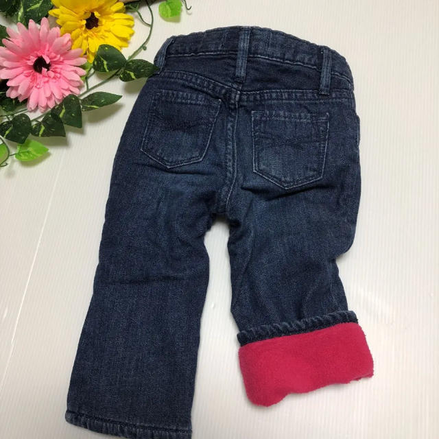 babyGAP(ベビーギャップ)のベビーギャップ  防寒パンツ 秋 冬  裏起毛 デニム ミキハウス ファミリア キッズ/ベビー/マタニティのベビー服(~85cm)(パンツ)の商品写真