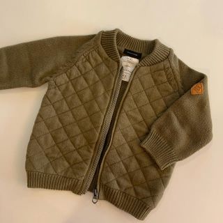 ザラキッズ(ZARA KIDS)の【美品】ZARA kids ニットブルゾン　74cm(ニット/セーター)