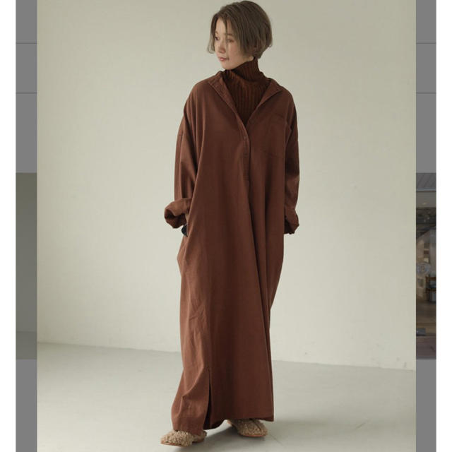 TODAYFUL(トゥデイフル)のmmmさま専用！Cottontwill Shirts Dress  レディースのワンピース(ロングワンピース/マキシワンピース)の商品写真