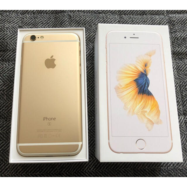 iPhone simフリー 中古の通販 by ミシガンデトロイト's shop｜アイフォーンならラクマ - iPhone6s ゴールド 定番大人気