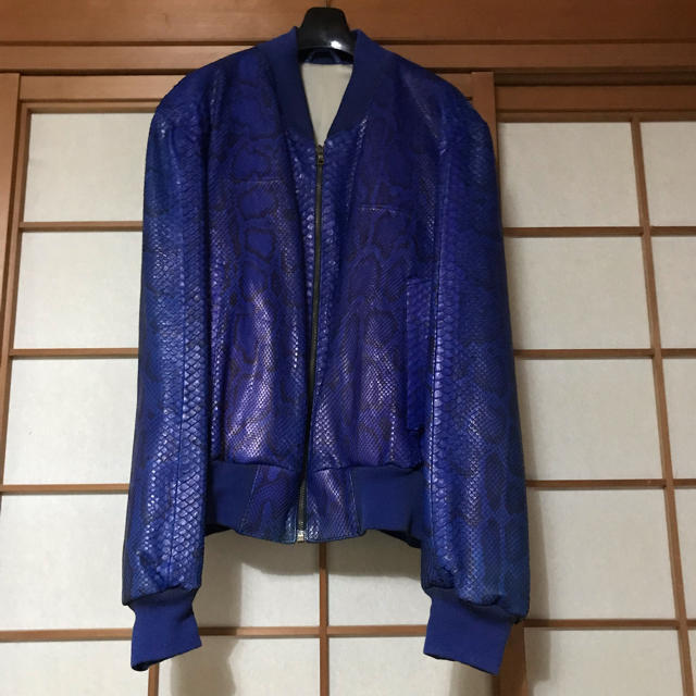 JOHN LAWRENCE SULLIVAN(ジョンローレンスサリバン)のvintage Genuine Python jacket メンズのジャケット/アウター(レザージャケット)の商品写真