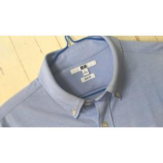ユニクロ(UNIQLO)のユニクロ ワイシャツ イージーケア コンフォート ブルー L 良品(シャツ)