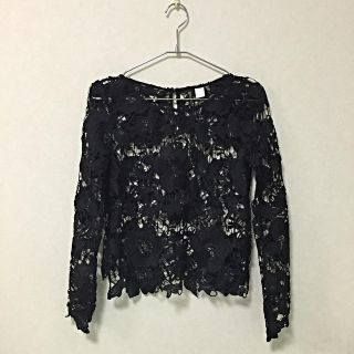 エイチアンドエム(H&M)のH&M レースプルオーバー(カットソー(長袖/七分))