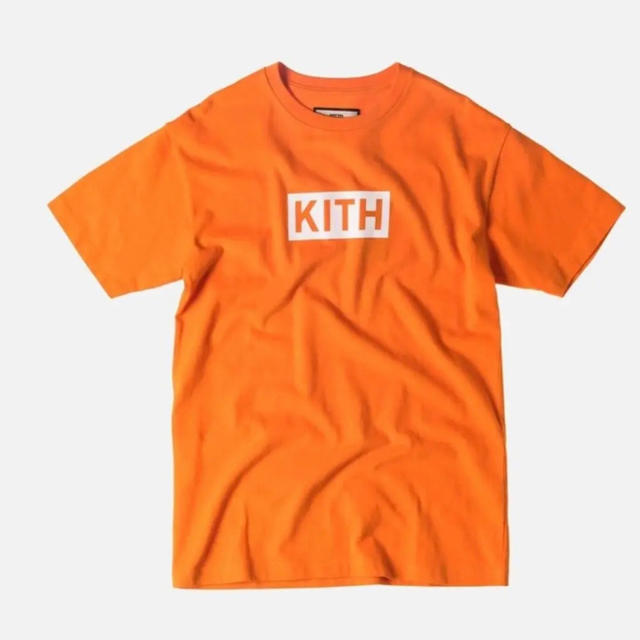 KITH BOX LOGO Tシャツ Orange メンズのトップス(Tシャツ/カットソー(半袖/袖なし))の商品写真