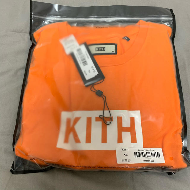 KITH BOX LOGO Tシャツ Orange メンズのトップス(Tシャツ/カットソー(半袖/袖なし))の商品写真