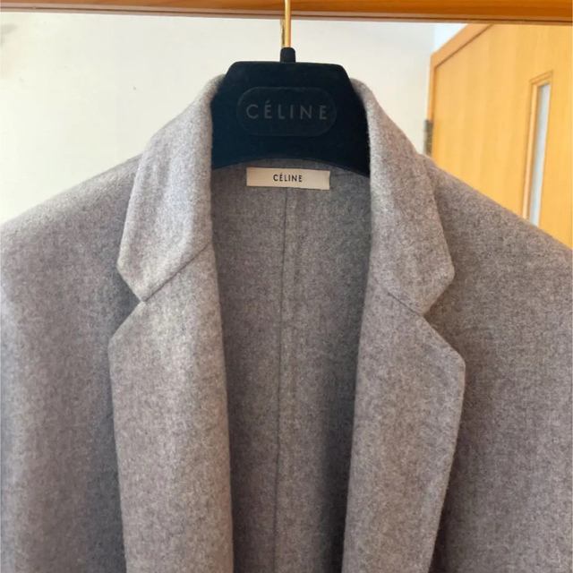 CELINE - Celine エッグクロンビー カシミヤコート グレーの通販 CELINE - Celine エッグクロンビー カシミヤコート グレーの通販