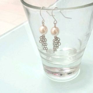 ピアス ゆれる パール ニッケルフリー(ピアス)