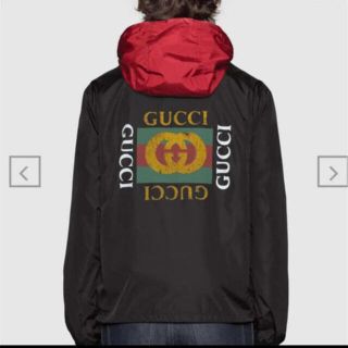 グッチ(Gucci)の2018ss Gucci グッチ logo ウィンドブレーカー 極美品(ナイロンジャケット)