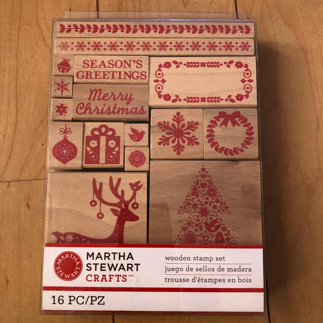 MARTHA(マーサ)のマーサ  スチュワート　スタンプセット　クリスマス ハンドメイドの文具/ステーショナリー(はんこ)の商品写真