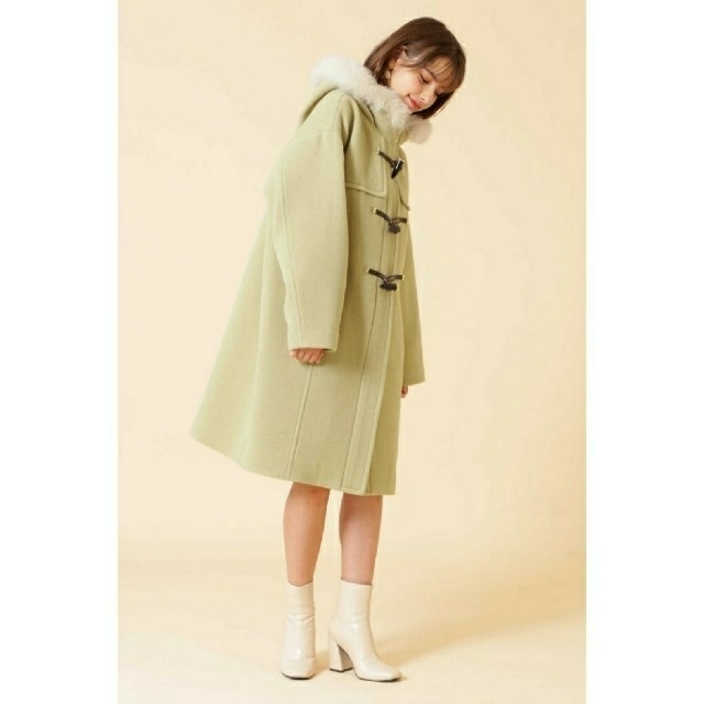 JILL by JILLSTUART - *フロッシーモッサダッフルコー グリーン Sの ...