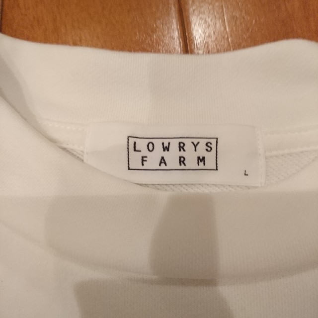 LOWRYS FARM(ローリーズファーム)のLOWRYS FARM フハクキリカエ カットソー スウェット レディースのトップス(カットソー(長袖/七分))の商品写真