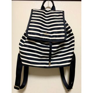 ケイトスペードニューヨーク(kate spade new york)の【値下げ】ケイトスペード ストライプ リュック(リュック/バックパック)