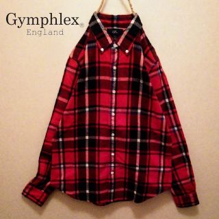 ジムフレックス(GYMPHLEX)の美品 ジムフレックス✨gymphlex ボタンダウン シャツ ネル素材ビエラ起毛(シャツ/ブラウス(長袖/七分))