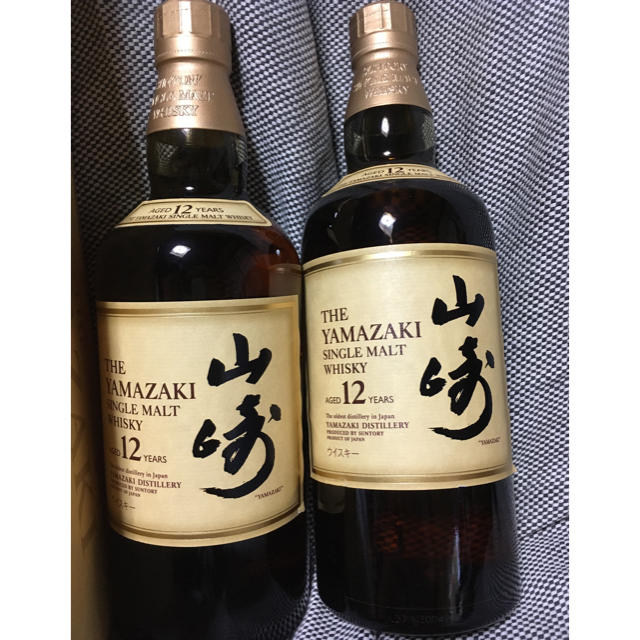 サントリー(サントリー)のサントリー 山崎12年 700ml 2本 箱有りマイレージ付き 食品/飲料/酒の酒(ウイスキー)の商品写真