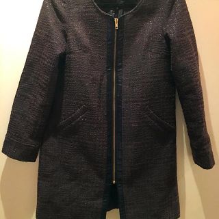 ユナイテッドアローズ(UNITED ARROWS)の★お値下げ★美品UAツイードコート(ノーカラージャケット)