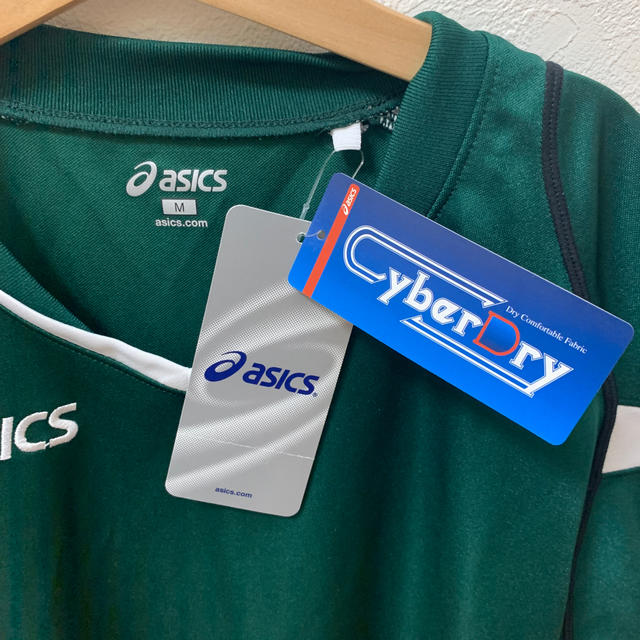 asics(アシックス)のasics✨Tシャツ✨ダークグリーン　M メンズのトップス(Tシャツ/カットソー(半袖/袖なし))の商品写真