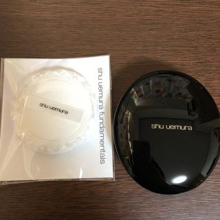 シュウウエムラ(shu uemura)のシュウウエムラ コンパクト ケース ブラック パフ セット(ファンデーション)