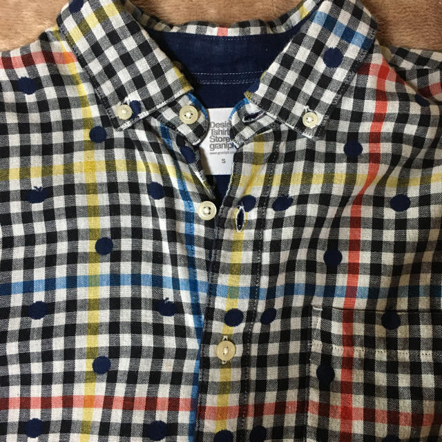 Design Tshirts Store graniph(グラニフ)のグラニフ　ユニセックス　チェック&ドット柄　シャツ メンズのトップス(シャツ)の商品写真