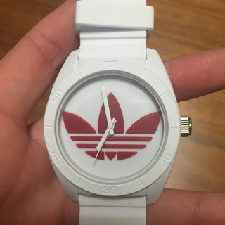 アディダス(adidas)のadidas 時計 ホワイト、レッド(腕時計)