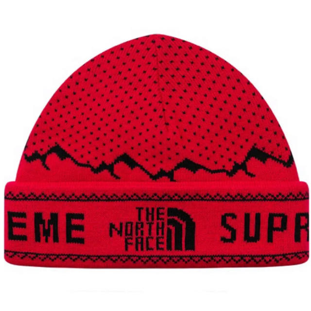 Supreme The North Face Fold Beanie Red