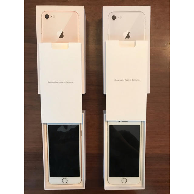 iPhone8 64 GB gold &silver2個セット　SIMフリー