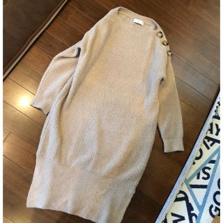 avan lily アーバンリリーの大人気 ボタン ニット ワンピース