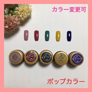 【カラー変更可】ポップカラージェル ジェルネイル(カラージェル)