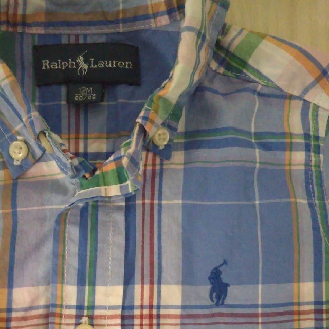 Ralph Lauren(ラルフローレン)のラルフローレン シャツ ベビー 80 長袖 キッズ/ベビー/マタニティのベビー服(~85cm)(シャツ/カットソー)の商品写真