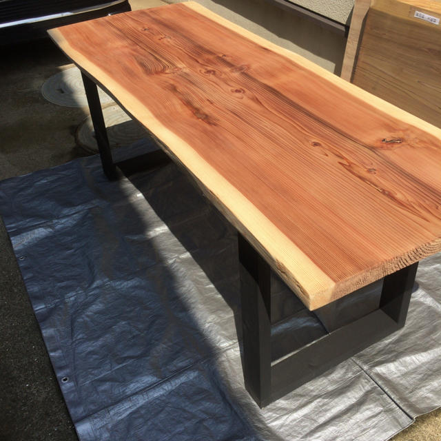 値下げ 大特価 銘木 Ｗ185サイズ 天然一枚板ダイニングテーブル 1