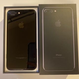 アップル(Apple)のiPhone7plus 128GB ジェットブラック SIMフリー(スマートフォン本体)