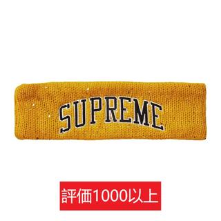 シュプリーム(Supreme)のNew Era Sequin Arc Logo Headband 黄(その他)