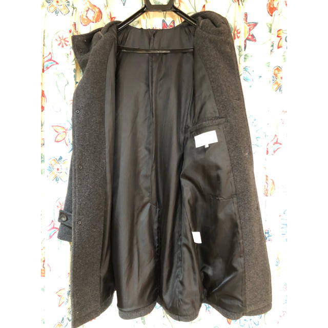 ABAHOUSE(アバハウス)のABAHOUSE フーデッドコート 裏地付き厚手 ダークグレー メンズのジャケット/アウター(その他)の商品写真