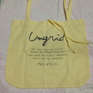 アングリッド(Ungrid)のungrid ショッパー  イエロー(ショップ袋)