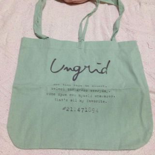 アングリッド(Ungrid)のungrid ショッパー グリーン(ショップ袋)