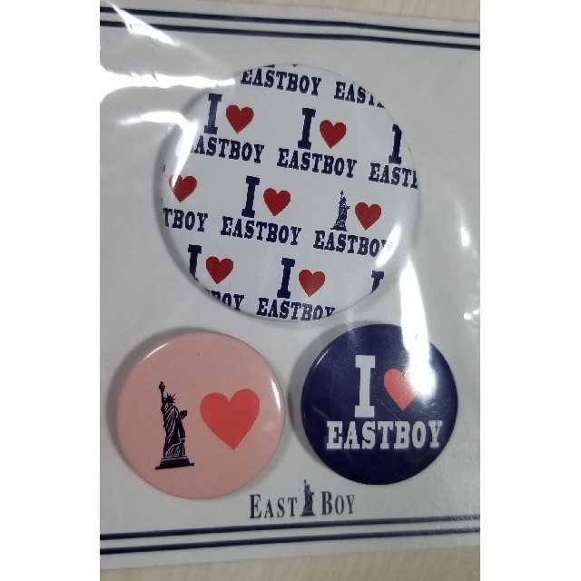 EASTBOY(イーストボーイ)のEAST BOY*缶バッチ レディースのファッション小物(その他)の商品写真