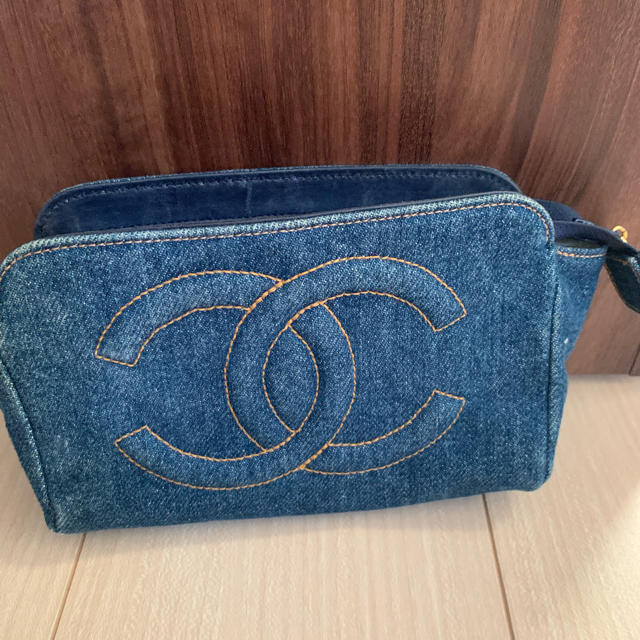 CHANEL❤︎レアデニムポーチ❤︎ファッション小物