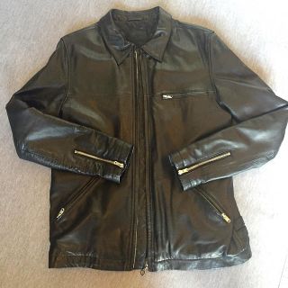 STUSSY - stussy レザージャケットの通販 by aishop|ステューシーなら