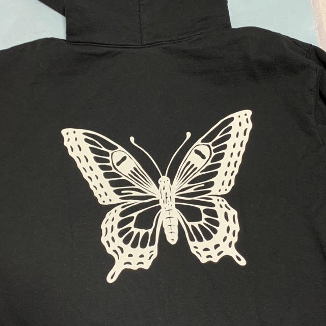 Lサイズ GDC BUTTERFLY HOODY BLACK 《1》