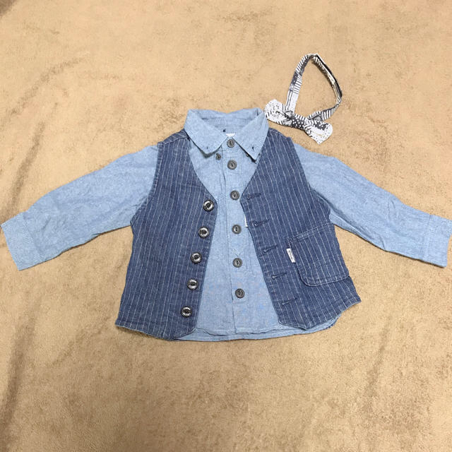 BREEZE(ブリーズ)のBREEZE シャツ&ベスト セット キッズ/ベビー/マタニティのキッズ服男の子用(90cm~)(ドレス/フォーマル)の商品写真