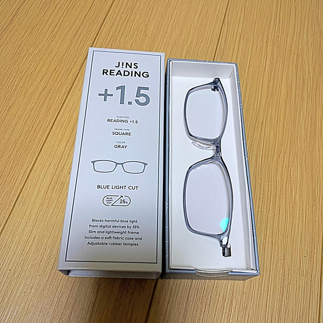 JINS(ジンズ)のjiNS老眼鏡+1.5 メンズのファッション小物(サングラス/メガネ)の商品写真