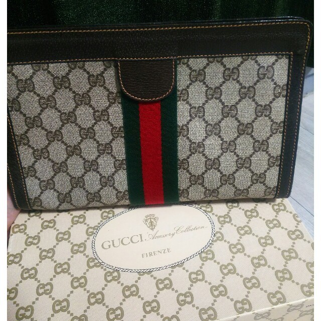 Gucci(グッチ)のオールドグッチ GUCCI クラッチバッグ シェリーライン レディースのバッグ(クラッチバッグ)の商品写真