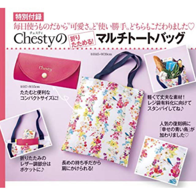 Chesty(チェスティ)の美人百花11月号付録♡チェスティトートバック レディースのバッグ(トートバッグ)の商品写真