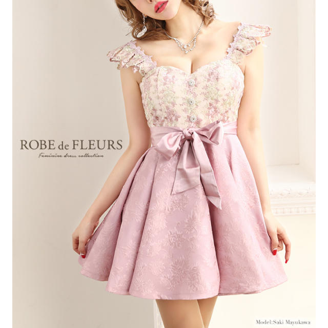 ROBE de FLEURS フラワーフレアドレス♡