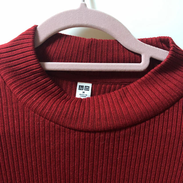 UNIQLO(ユニクロ)のUNIQLO♡リブハイネックT レディースのトップス(カットソー(長袖/七分))の商品写真