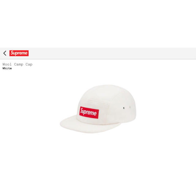 【新品未使用】Supreme WOOL CAMP CAP