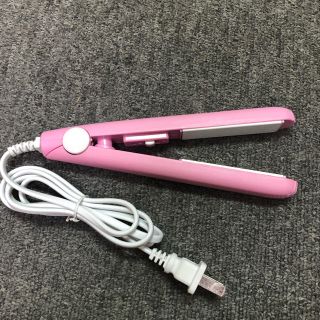 新品 送料無料 ヘアアイロン 2way ピンク色(ヘアアイロン)