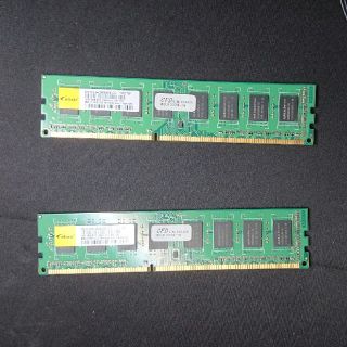 エリクシール(ELIXIR)のElixir デスクトップ用DDR3メモリ 2GBセット 1GB×2枚(PCパーツ)