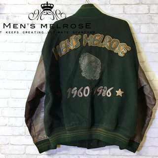 メンズメルローズ(MEN'S MELROSE)の【MEN'S MELROSE】メルローズ スタジャン ジャケット ☆Lサイズ☆(スタジャン)