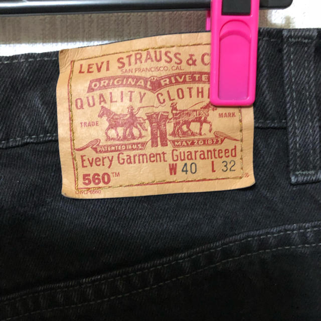 Levi's(リーバイス)のリーバイス560ブラックジーンズ  W40L32 メンズのパンツ(デニム/ジーンズ)の商品写真